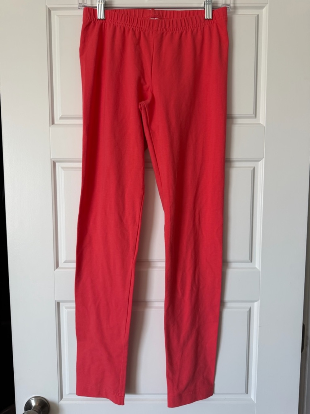 Hanna Andersson Coral Stretch Cotton-Lycra Leggings